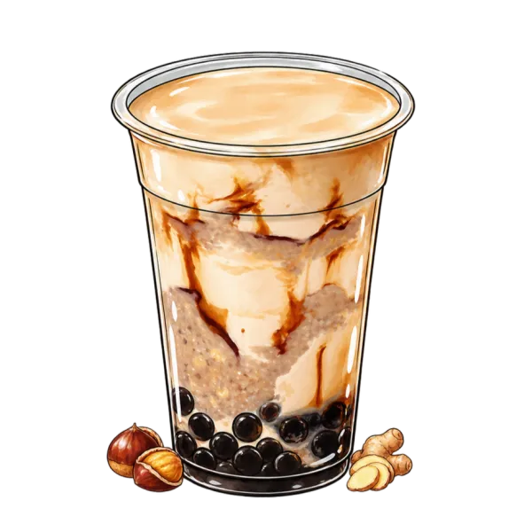 Castaña Jengibre Bubble Tea